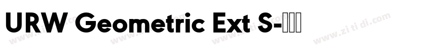 URW Geometric Ext S字体转换